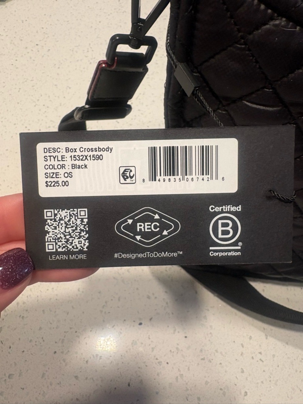 MZ Wallace Quilted Crossbody Bag — Black - Picture 10 of 10